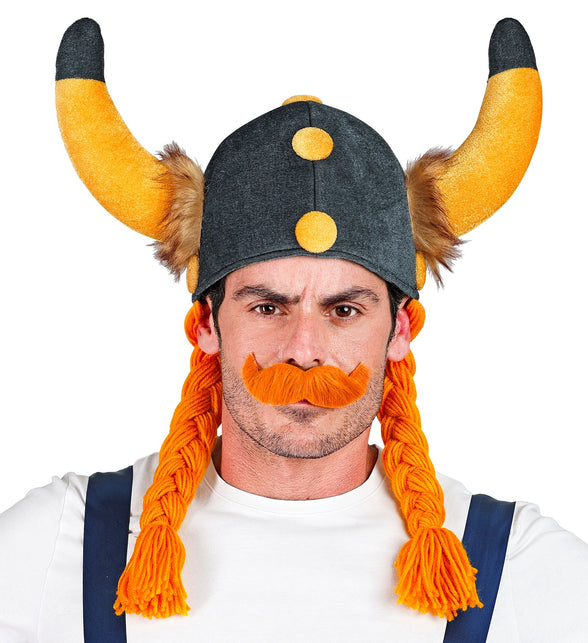 Widmann SRL Viking helm met vlechten