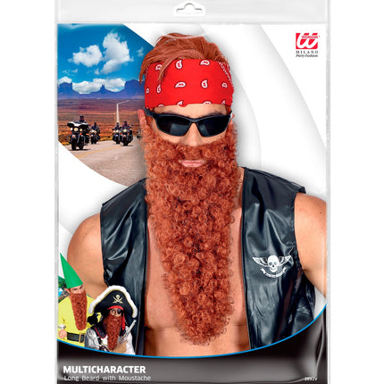 Widmann SRL vikingbaard met snor bruin