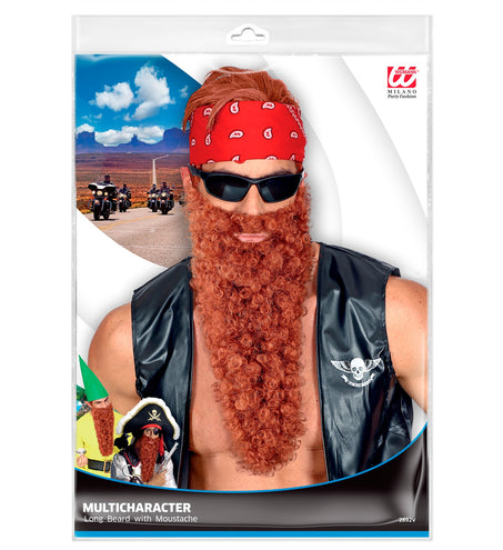 Widmann SRL vikingbaard met snor bruin