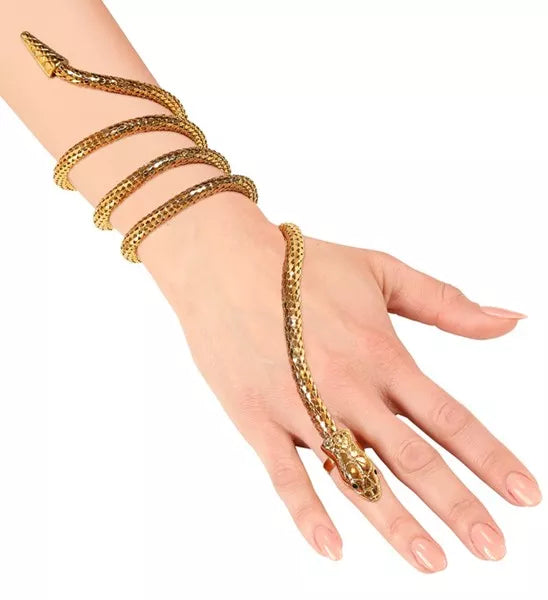 Widmann SRL Vinger armband slang goud Teun