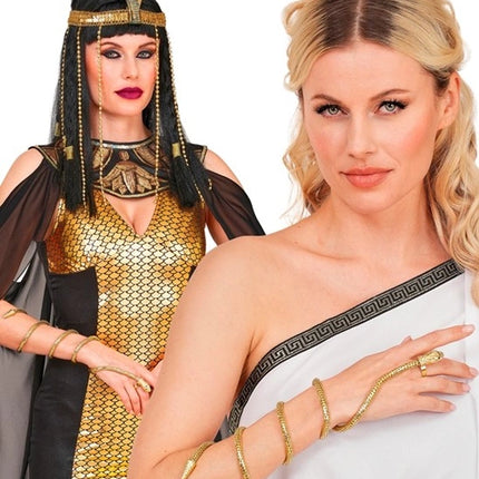 Widmann SRL Vinger armband slang goud Teun