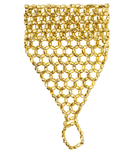 Widmann SRL vingerhandschoen uit gouden pareltjes