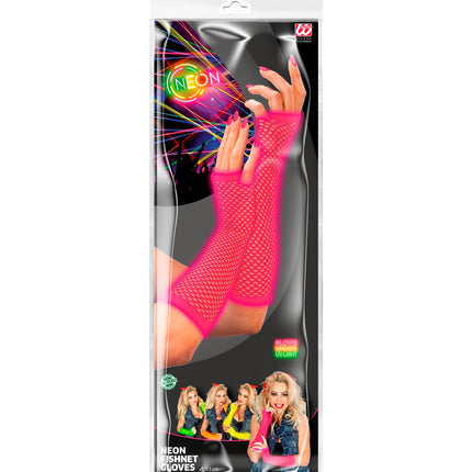 Widmann SRL Vingerloze handschoenen lang roze