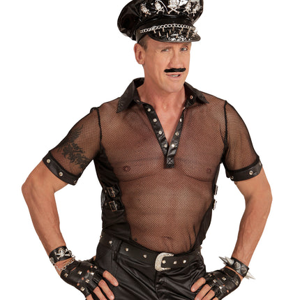 Widmann SRL Vingerloze handschoenen mat spijkers