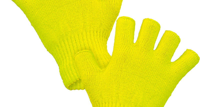 Widmann SRL Vingerloze handschoenen neon geel