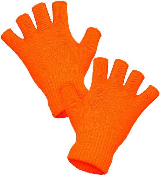 Widmann SRL Vingerloze handschoenen neon oranje
