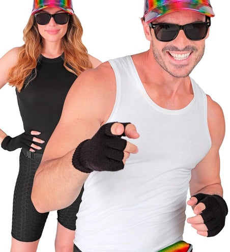 Widmann SRL Vingerloze handschoenen zwart budget