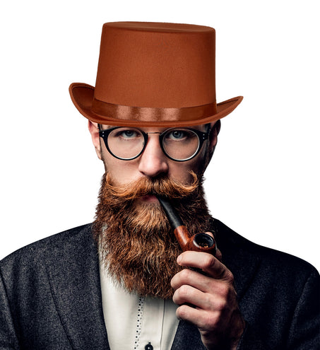 Widmann SRL Vintage bruine hoge hoed