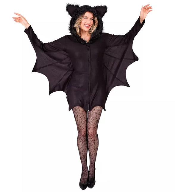Widmann SRL Vleermuis jurk met capuchon Milan volwassenen
