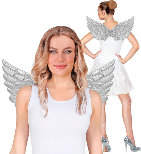 Widmann SRL Vleugels zilver 57x26 cm