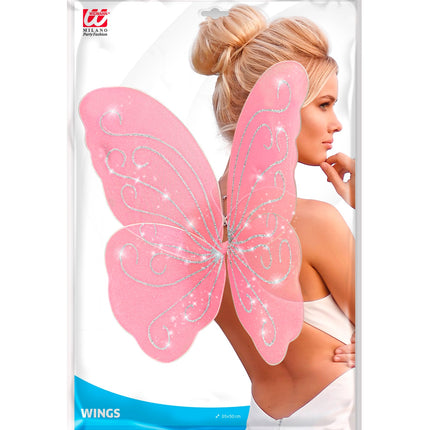Widmann SRL Vlinder vleugels roze