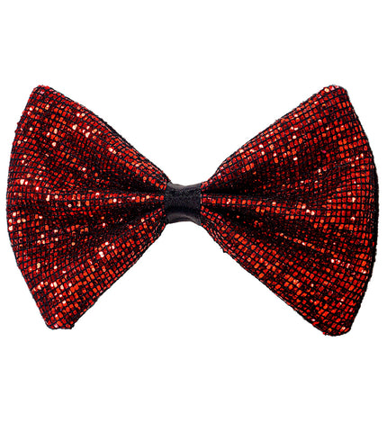 Widmann SRL Vlinderdas glitter Sheldon rood