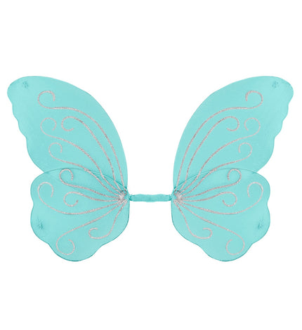 Widmann SRL Vlindervleugels glitter blauw