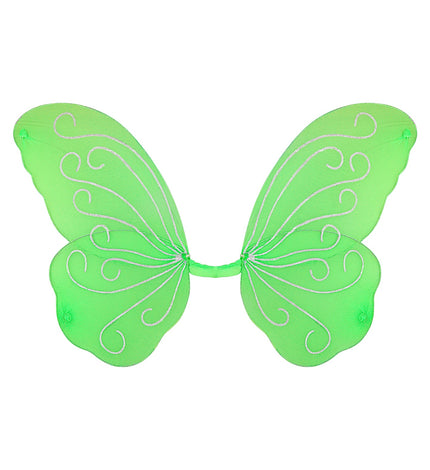 Widmann SRL Vlindervleugels glitter groen