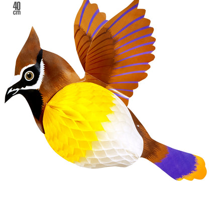 Widmann SRL Vogel decoratie van papier