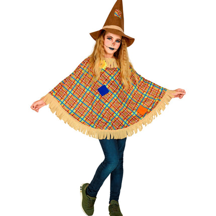 Widmann SRL Vogelverschrikker poncho kind