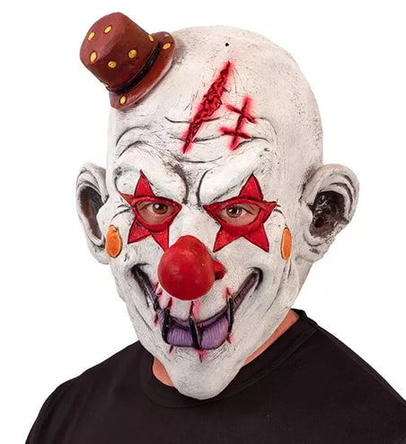 Widmann SRL Volledig masker killer clown met hoed Nora