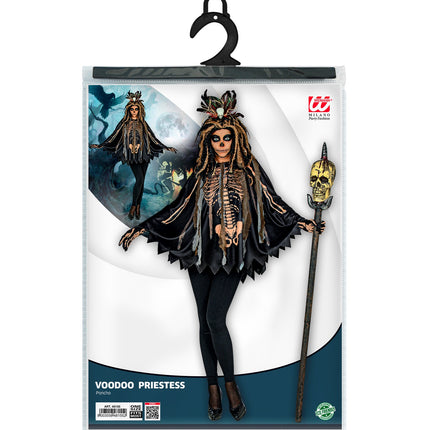 Widmann SRL Voodoo priester poncho volwassenen