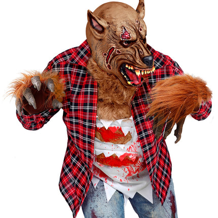 Widmann SRL Weerwolf handschoenen met haren