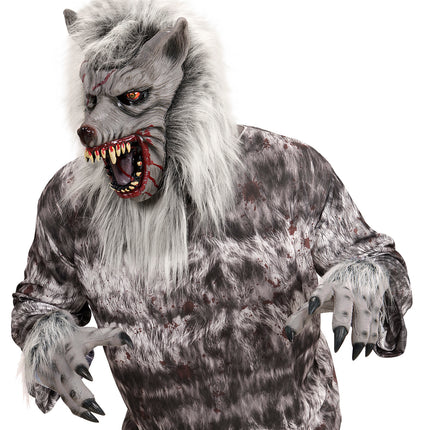 Widmann SRL Weerwolf masker met veel haar