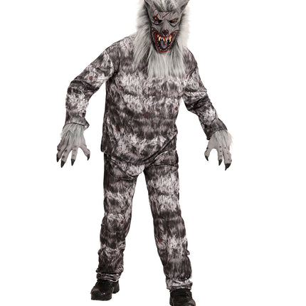 Widmann SRL Weerwolf masker met veel haar