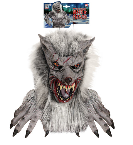 Widmann SRL Weerwolf masker met veel haar