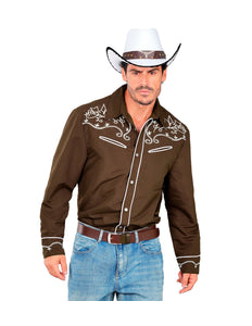 Widmann SRL Western cowboy shirt bruin Ringo