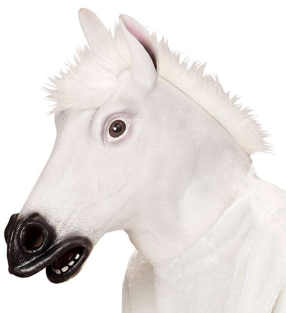 Widmann SRL Wit paarden masker voor party's