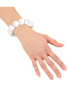 Widmann SRL Witte armband met kralen