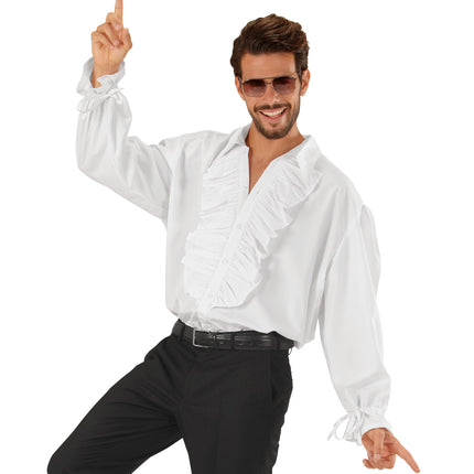 Widmann SRL Witte blouse met ruches