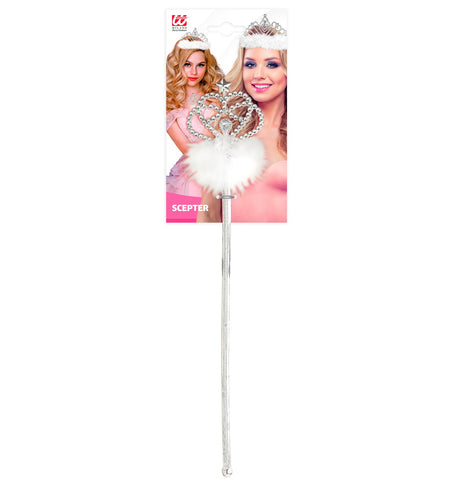 Widmann SRL Witte feeënstaf met marabou