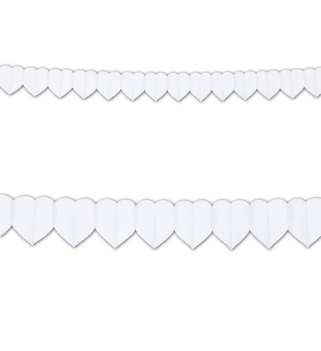 Widmann SRL Witte hartjes slinger voor een party