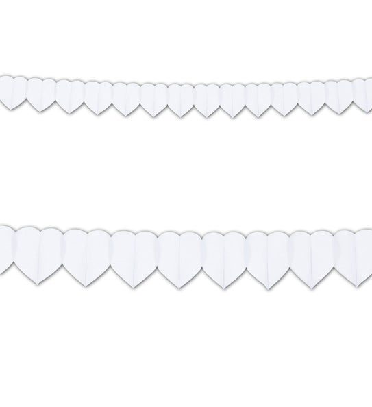 Widmann SRL Witte hartjes slinger voor een party