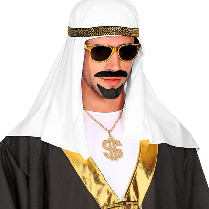 Widmann SRL Witte hoofdband sjeik