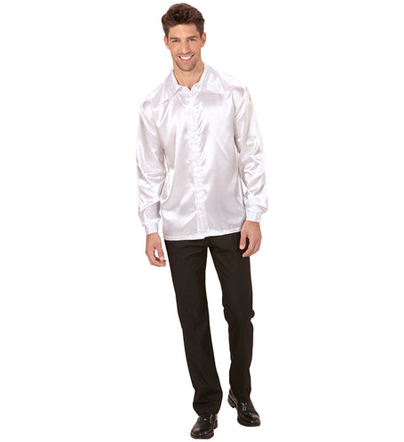 Widmann SRL Witte jaren 70 Disco show blouse