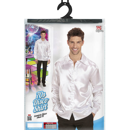 Widmann SRL Witte jaren 70 Disco show blouse