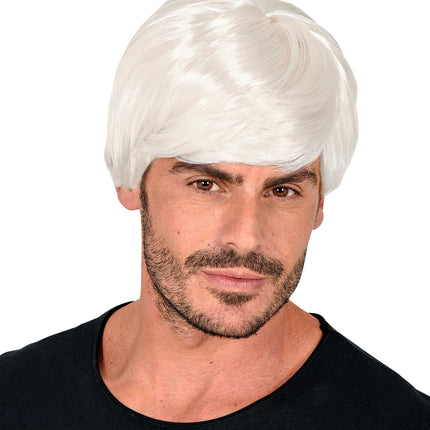 Widmann SRL Witte karakter pruik heren