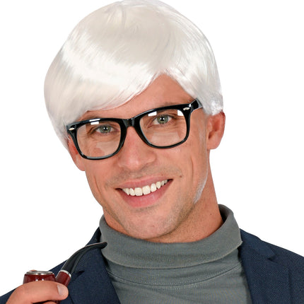 Widmann SRL Witte karakter pruik heren