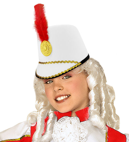 Widmann SRL Witte majorette hoed kind