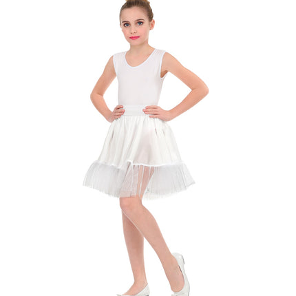 Widmann SRL Witte petticoat kind one size