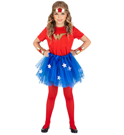 Widmann SRL Wonder woman jurkje kinderen 110cm