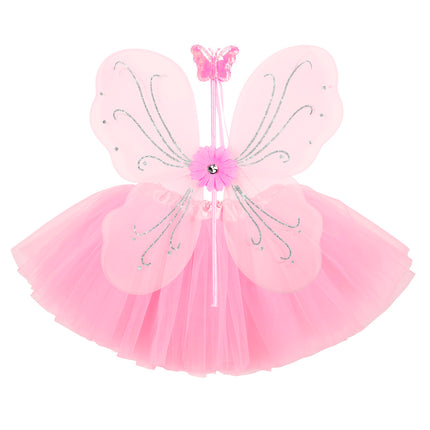 Widmann SRL Zacht roze fee verkleedsetjes