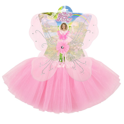 Widmann SRL Zacht roze fee verkleedsetjes