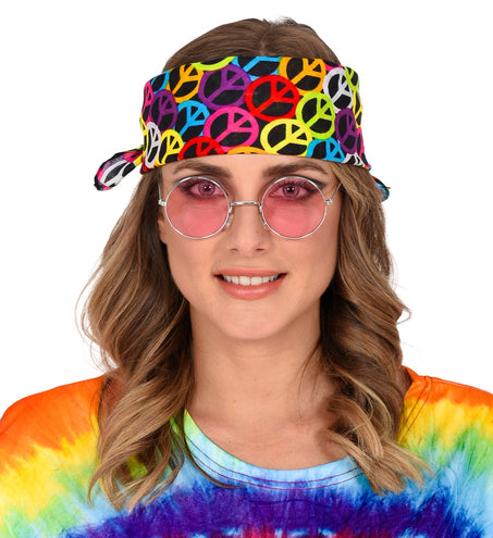 Widmann SRL Zakdoek Hippie bandana Peace