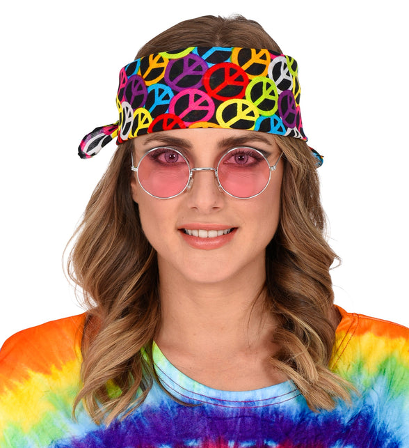 Widmann SRL Zakdoek Hippie bandana Peace