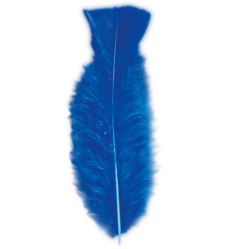 Widmann SRL zakje met 50 veertjes blauw