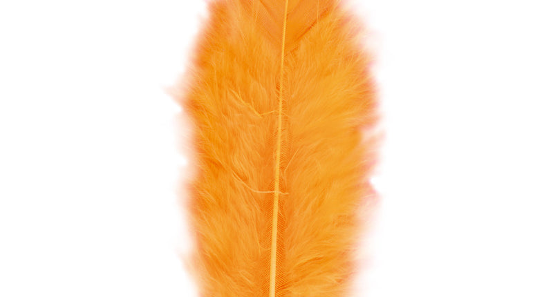 Widmann SRL zakje met 50 veertjes oranje