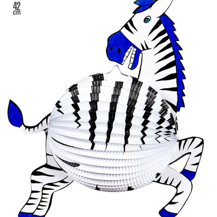 Widmann SRL Zebra lampion decoratie