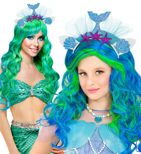 Widmann SRL Zeemeermin tiara blauw