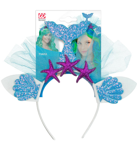 Widmann SRL Zeemeermin tiara blauw